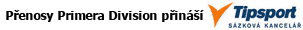 Přenosy Primera Division přináší Tipsport.cz